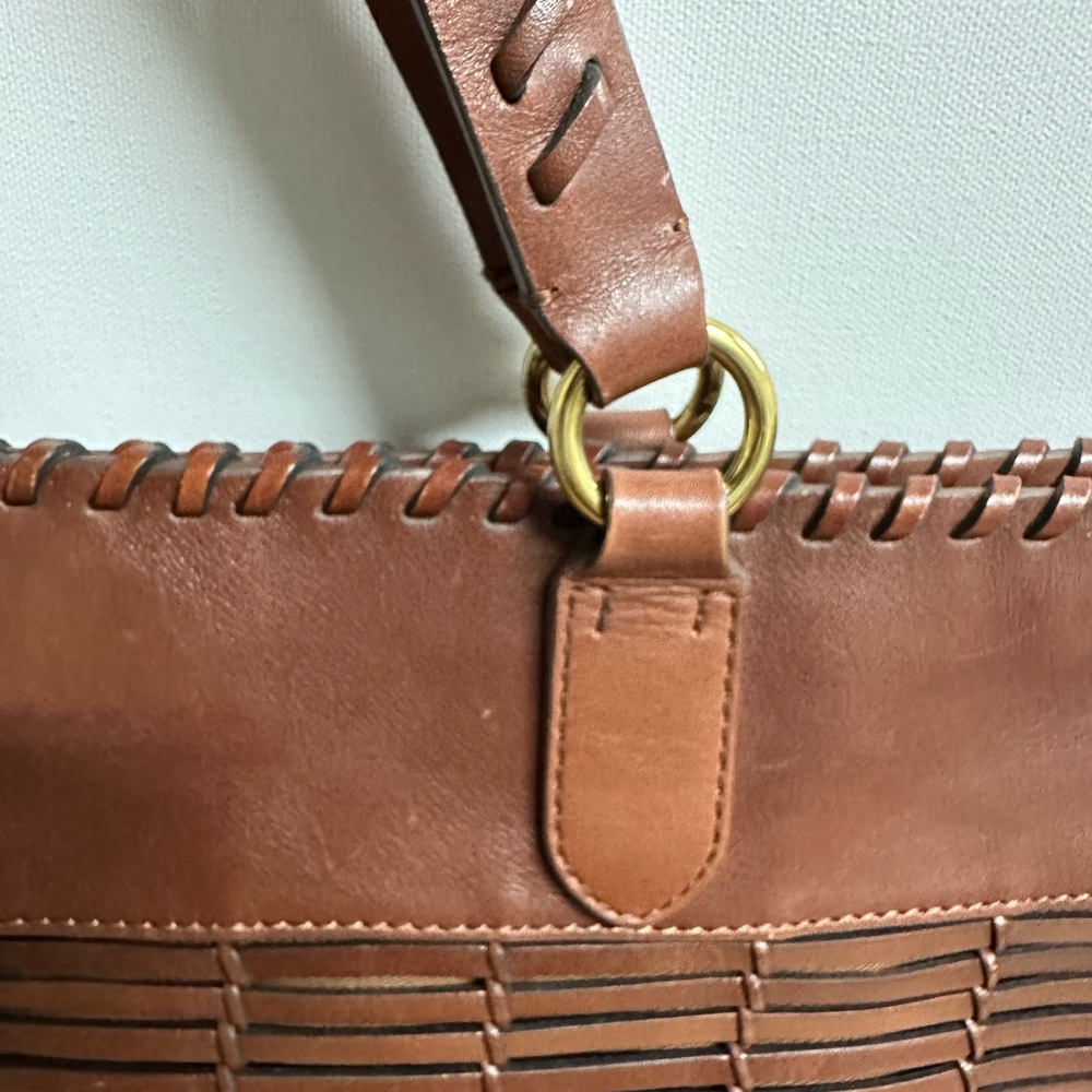 Elegant and rare Ralph Lauren Brown Leather Bag from the Safari collection - Picture 11 of 14